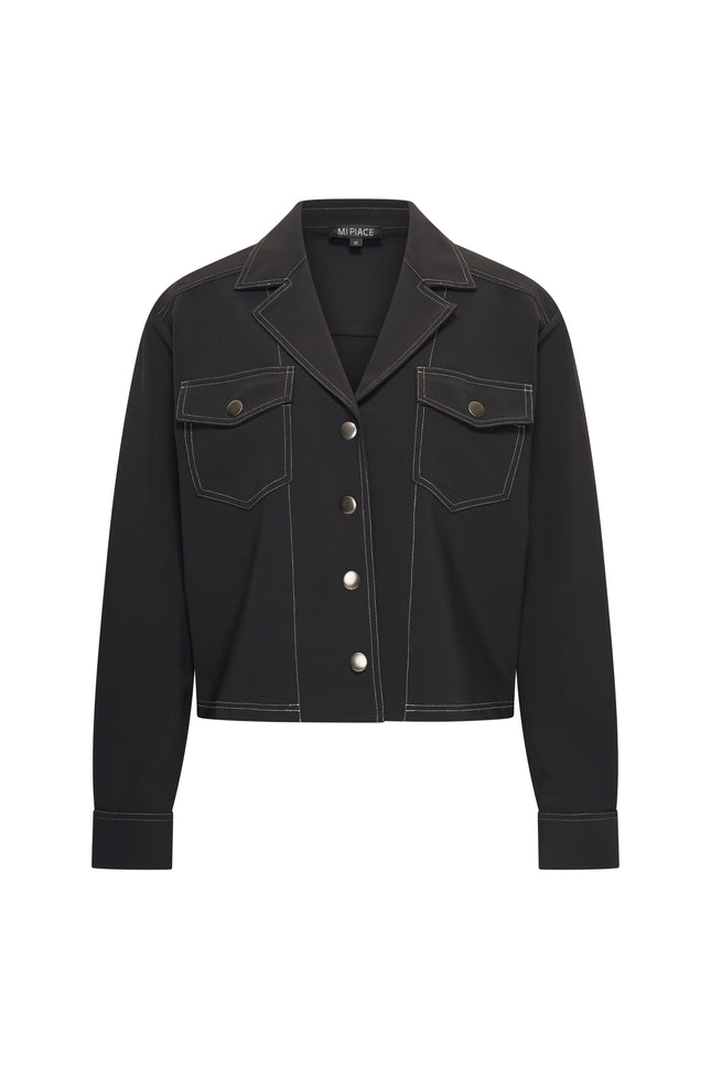 Bonded Travel Jacket Black 202681