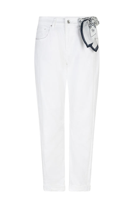 Red Button Broek Caitlina Sidepatch White SRB4905 Stretchshop.nl