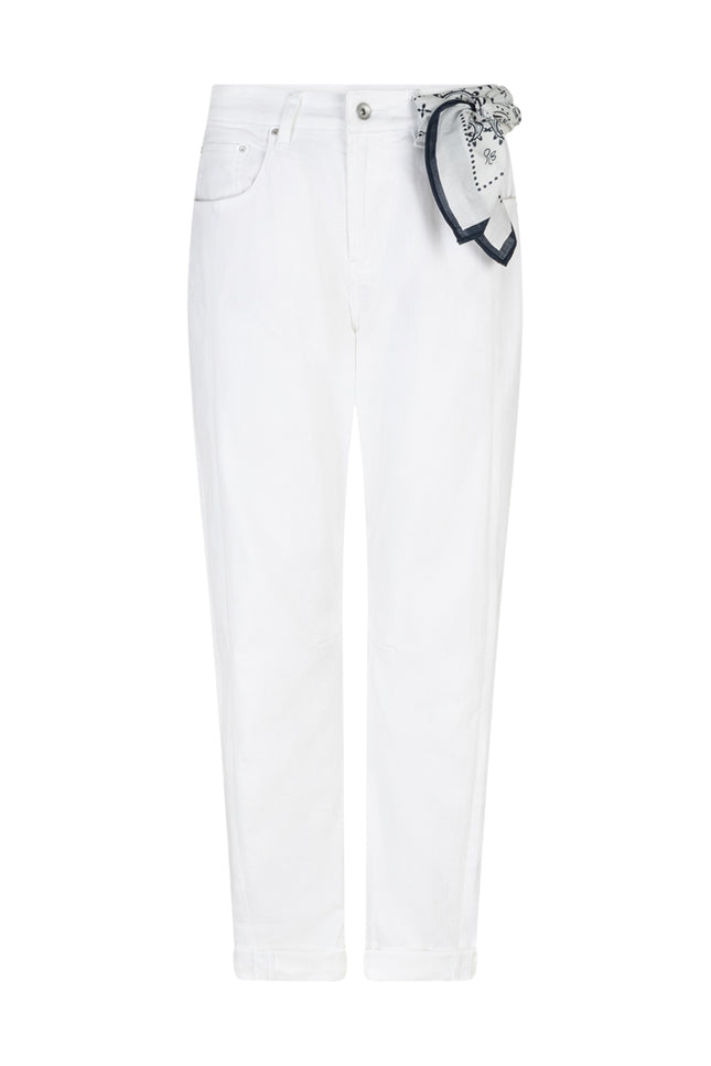 Red Button Broek Caitlina Sidepatch White SRB4905 Stretchshop.nl