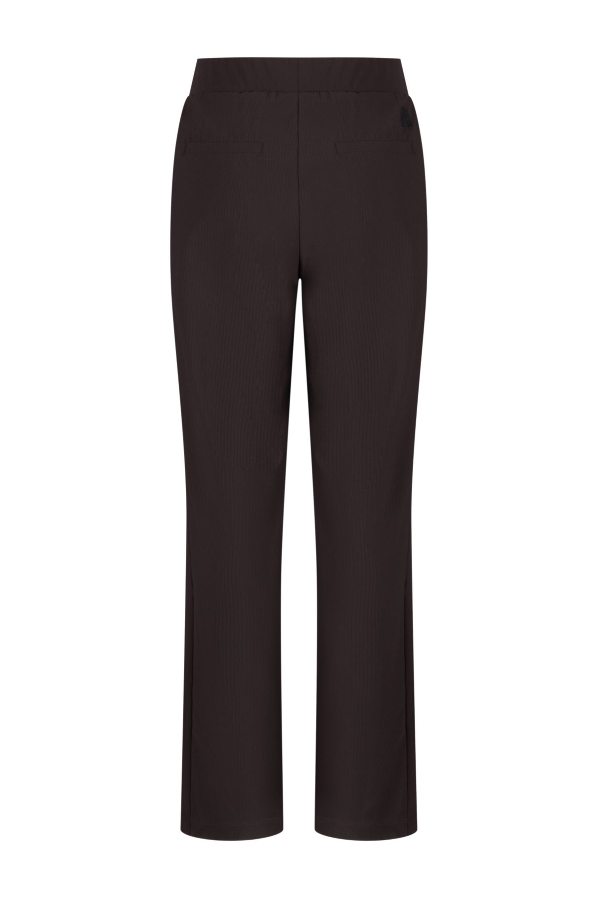 Zoso Travel Broek Jaimy Espresso 264, donkerbruine reisbroek met comfortabele pasvorm en stijlvolle details.