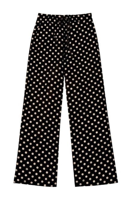 Elvira Casuals Broek Jade Brown Dot Stretchshop.nl