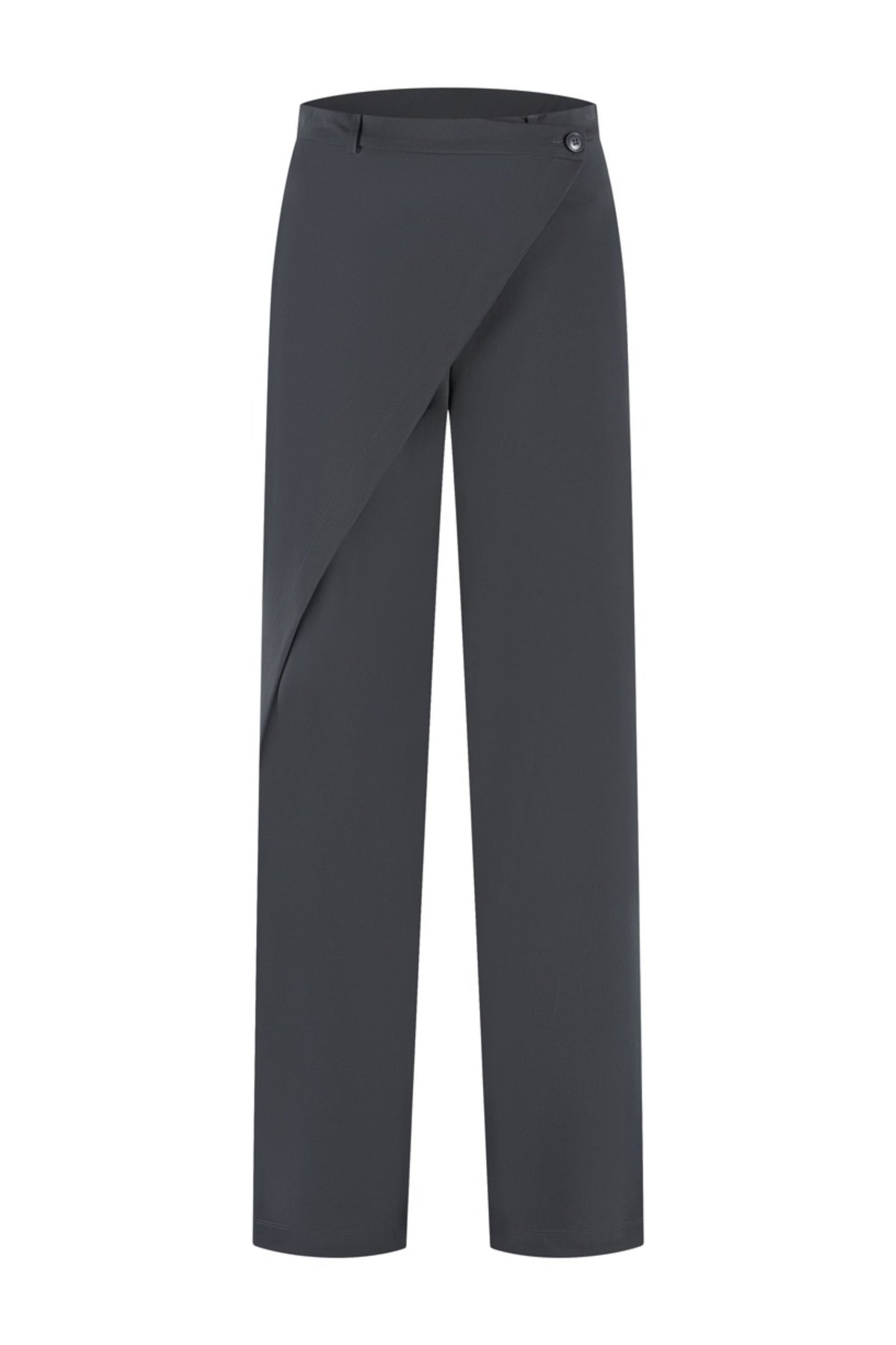 Lady Day Travel Broek Elliot Smokey L14.475.3601, lichtgewicht en comfortabele reisbroek in smokey grijs met elastische taille.