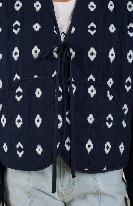 Nukus Vest Jolie Navy NKS05009 Stretchshop.nl