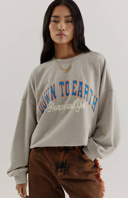 Sweater Downtoearth Grey Melee AW25Y507