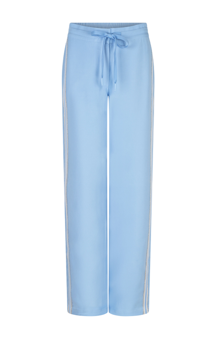 EsQualo Broek Tape Sideseam Pacific Blue SP26.05009 Stretchshop.nl