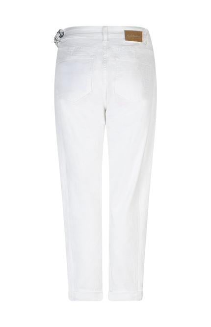 Red Button Broek Caitlina Sidepatch White SRB4905 Stretchshop.nl