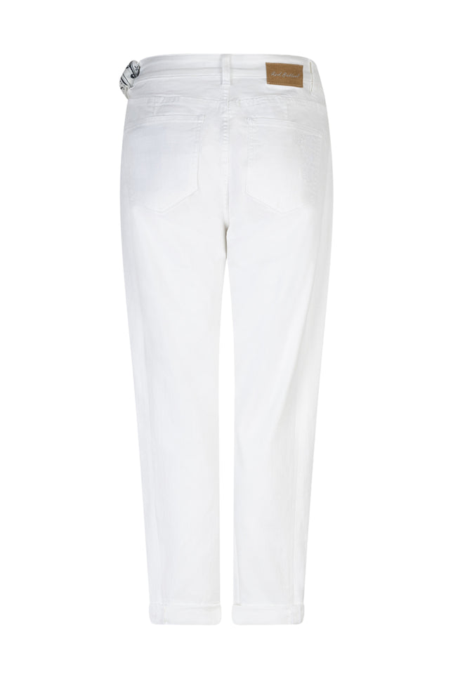 Red Button Broek Caitlina Sidepatch White SRB4905 Stretchshop.nl