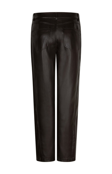 Broek Caitlina Faux Leather Espresso SRB5079 L28