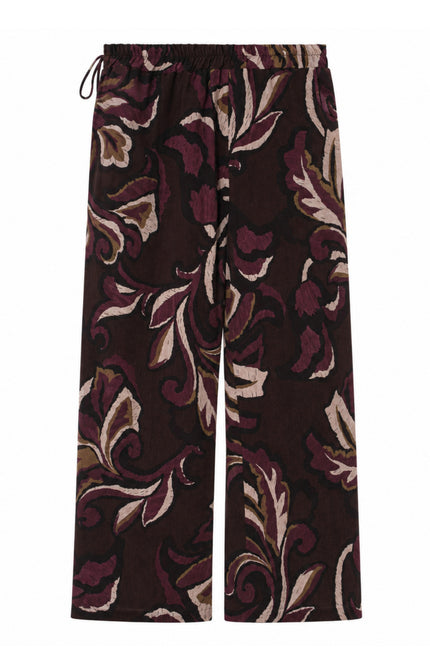 Broek Palazzo Blad Print Port 503642