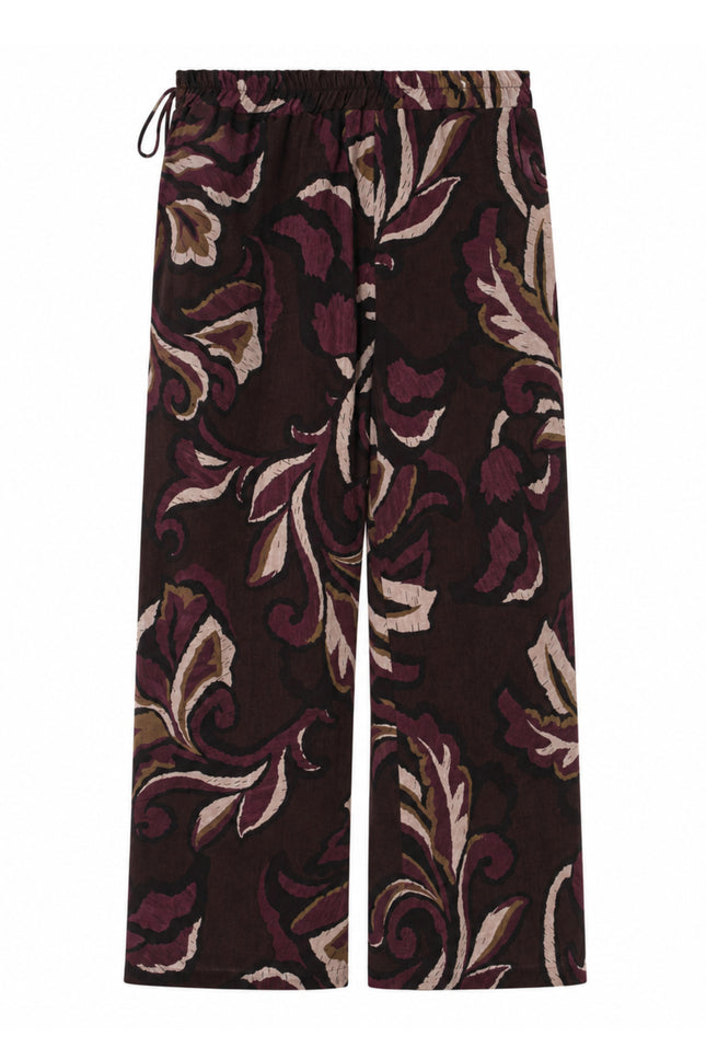 Broek Palazzo Blad Print Port 503642