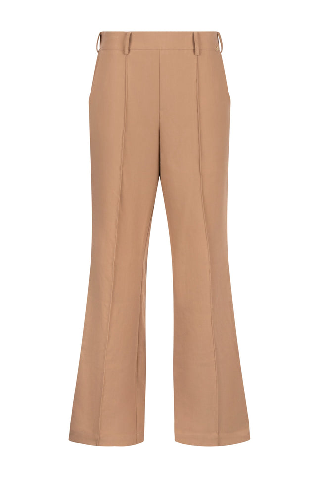 Nukus Broek Jill Camel NKS09068 Stretchshop.nl