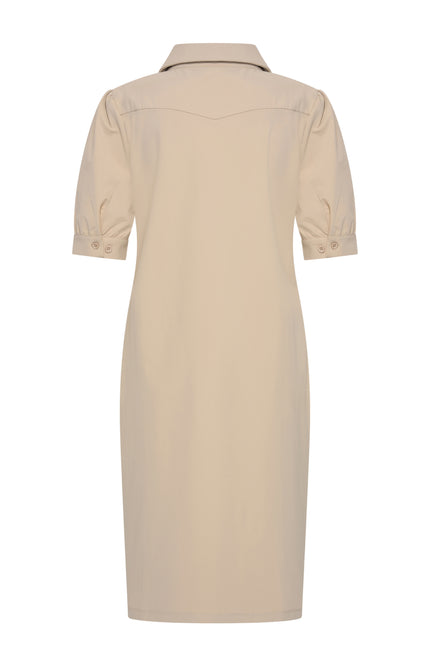 Mi Piace Travel Jurk Polo Beige 202605 Stretchshop.nl