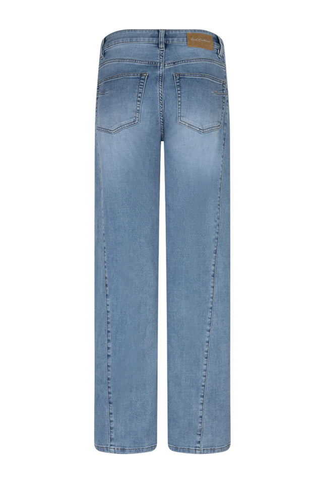 Red Button Broek Claudette Slanted Seam Light Blue SRB4907 L33 Stretchshop.nl