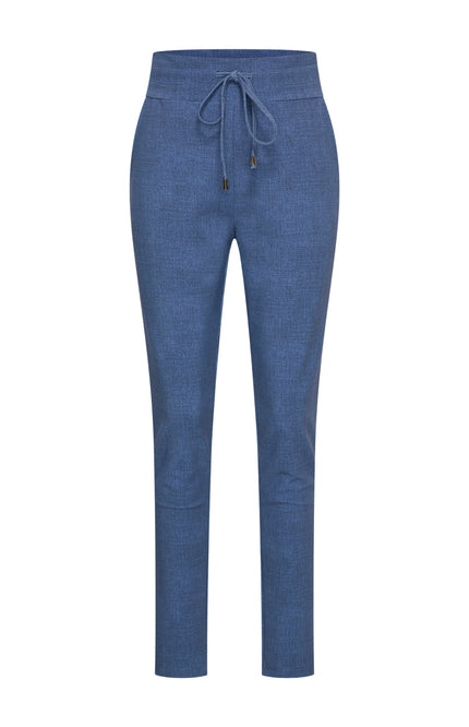 Bonded Travel Broek Dark Blue Denim 202632