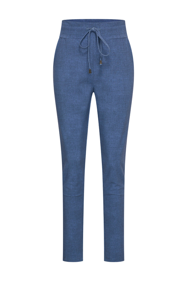 Bonded Travel Broek Dark Blue Denim 202632