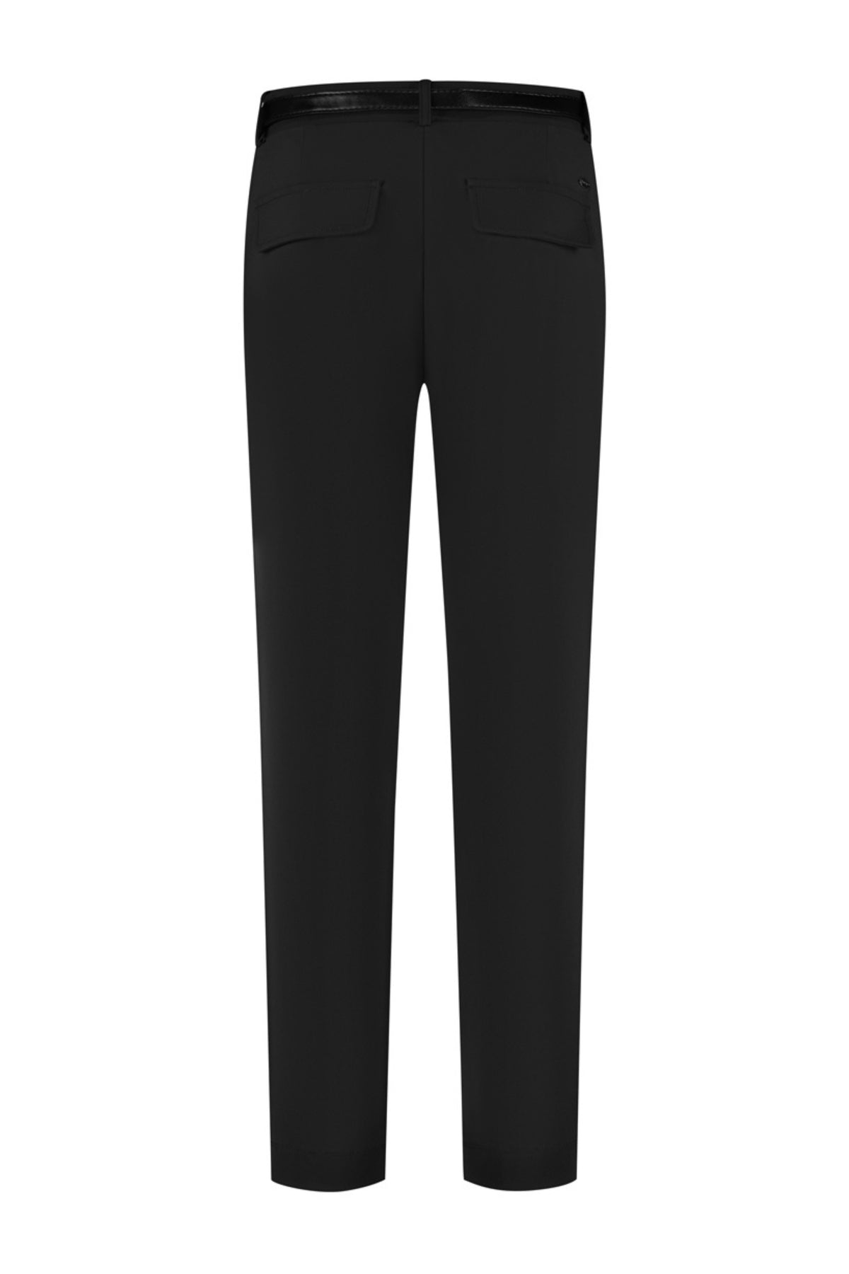Lady Day reisbroek Scout in zwart met zakken en elastische taille, comfortabel en geschikt voor reizen en outdooractiviteiten.