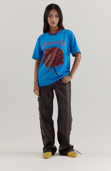 T-Shirt Rootedinreality Vintage Blue AW25Y305