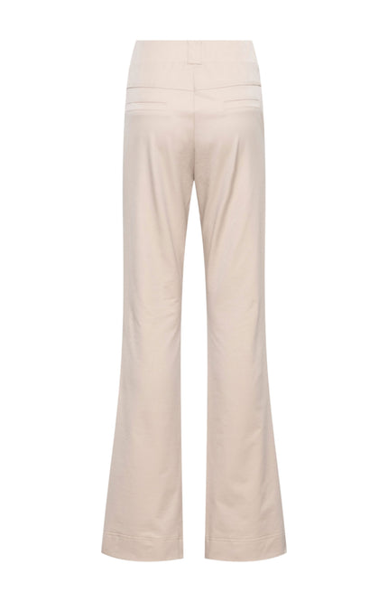&Co woman Travel Broek Penelope Flare Sand PA203-1 Stretchshop.nl