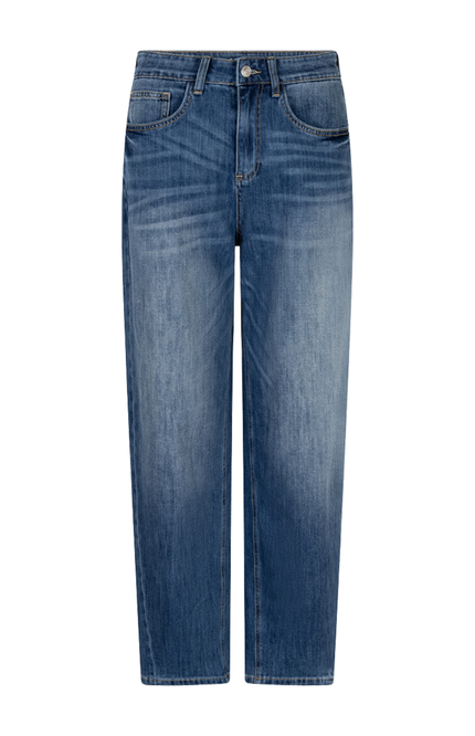 EsQualo Jeans Barrel Fit Jeans Blue SP26.12017 Stretchshop.nl