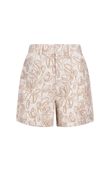 Nukus Short Dagmar Paillet Sand NKS09050 Stretchshop.nl