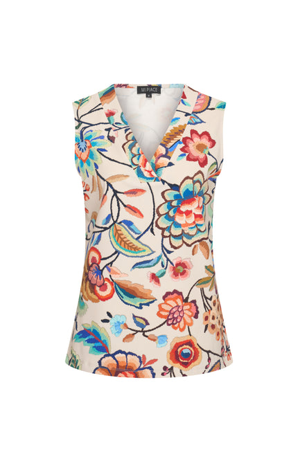 Mi Piace Travel Top Bloom Print Multicolour 202425 Stretchshop.nl