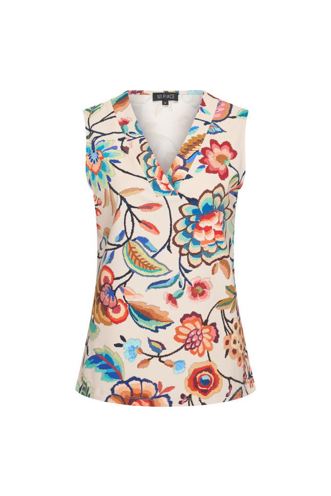 Mi Piace Travel Top Bloom Print Multicolour 202425 Stretchshop.nl