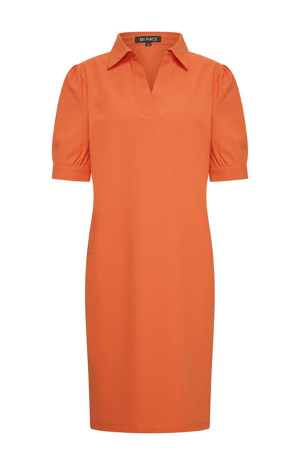 Mi Piace Travel Jurk Polo Orange 202605 Stretchshop.nl