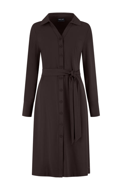Travel Jurk Danie Dark Brown L36.375.3513