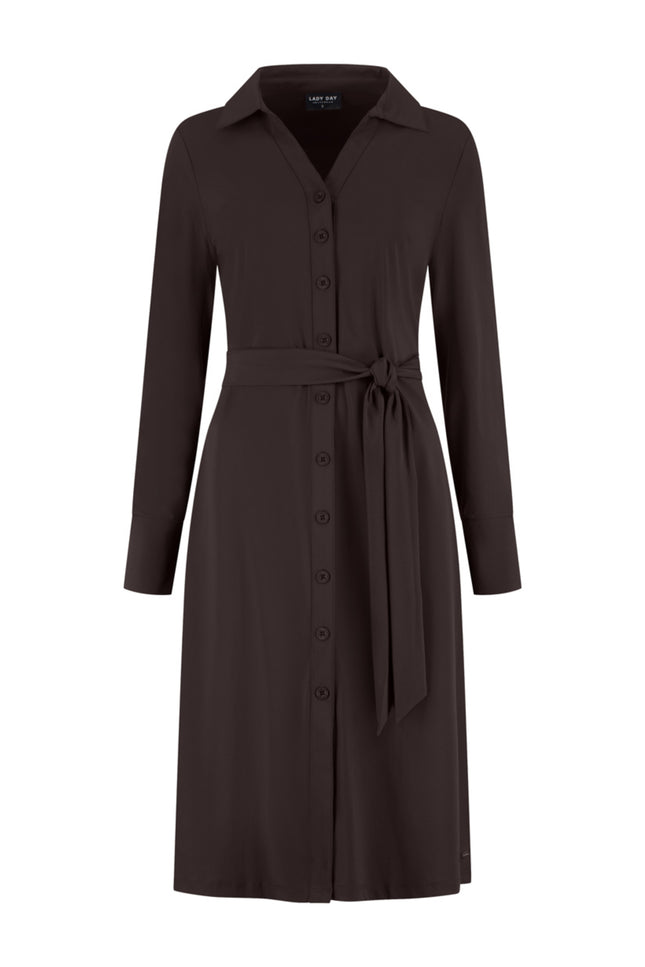 Travel Jurk Danie Dark Brown L36.375.3513