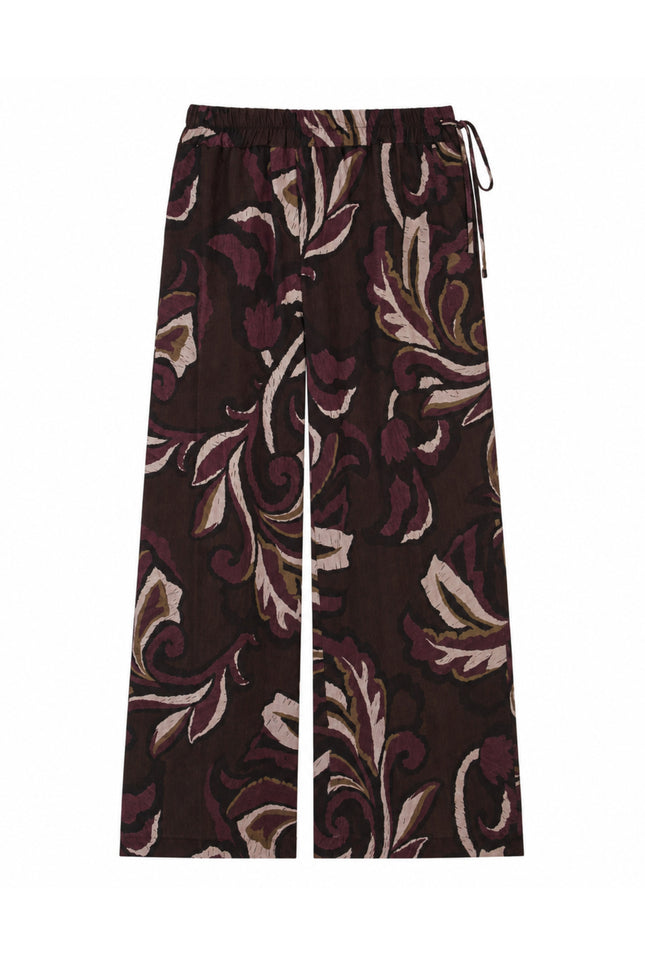 Broek Palazzo Blad Print Port 503642