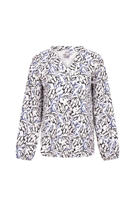 Travel Blouse Merel Offwhite Navy 254