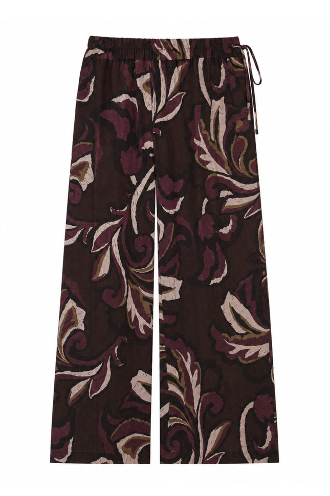 Broek Palazzo Blad Print Port 503642