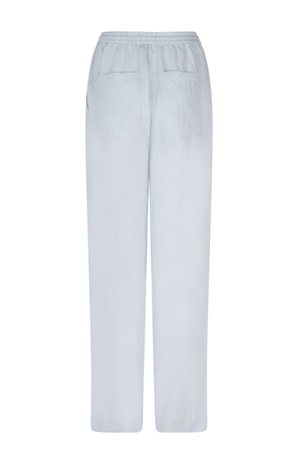 EsQualo Broek Elastic Fine Crinkle Light Blue SP26.10041 Stretchshop.nl