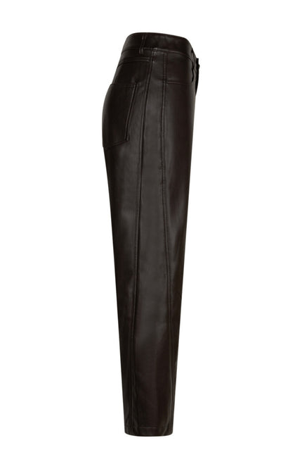 Broek Caitlina Faux Leather Espresso SRB5079 L28