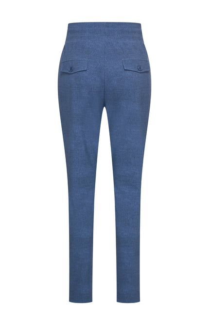Bonded Travel Broek Dark Blue Denim 202632