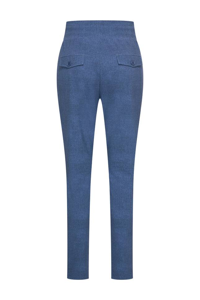 Bonded Travel Broek Dark Blue Denim 202632