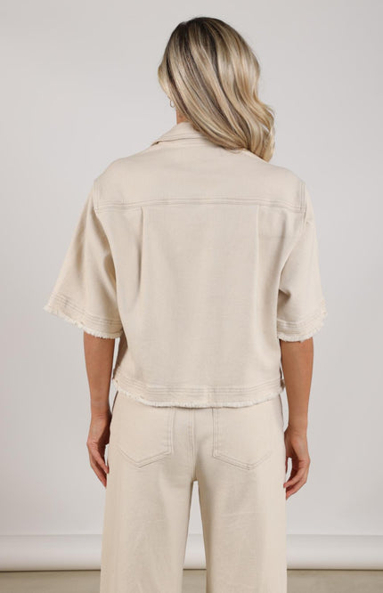 Jacket Charlie Ruffle Offwhite NKS13090