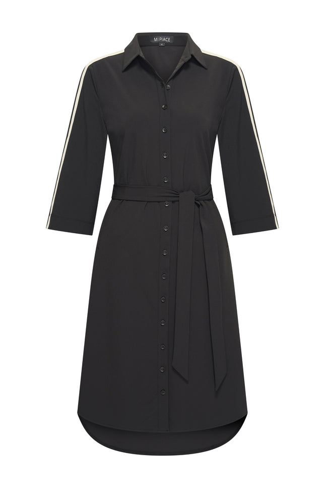 Mi Piace Travel Jurk Tape Black 202665 Stretchshop.nl