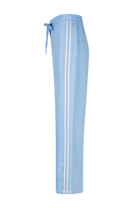 EsQualo Broek Tape Sideseam Pacific Blue SP26.05009 Stretchshop.nl