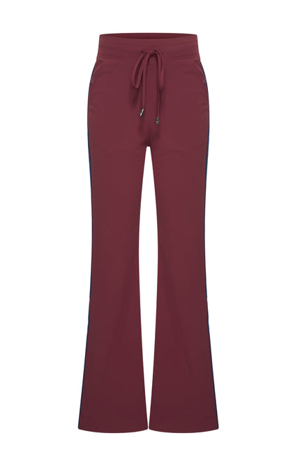 Travel Broek Tape Burgundy 202668