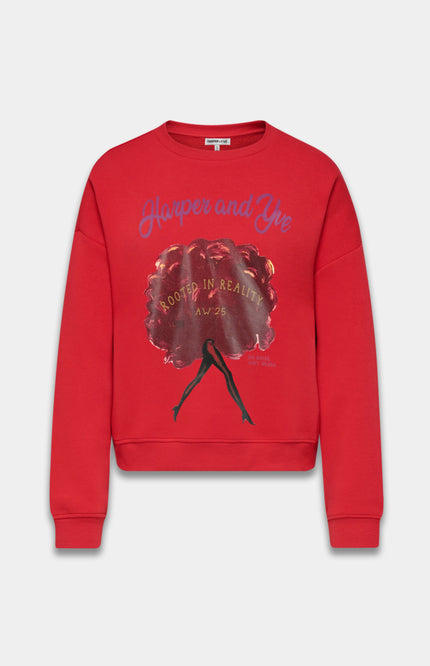Sweater Rootedinreality Racing Red AW25Y509