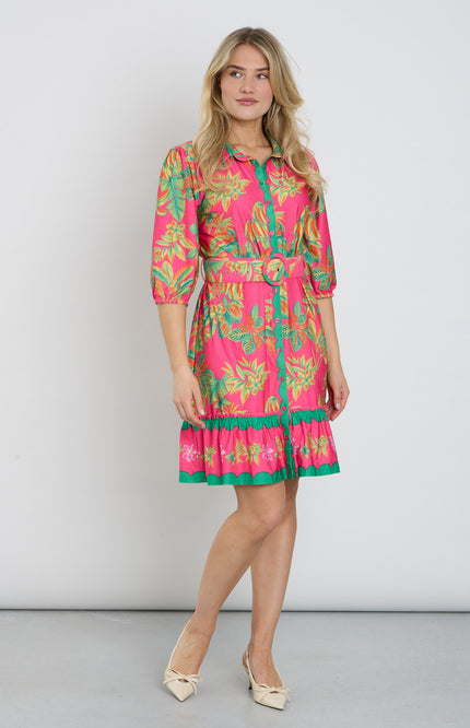 K-design Jurk Met Design C401-P132 Stretchshop.nl