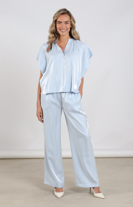 Nukus Broek Rubi Shiny Cloudy NKS09059 Stretchshop.nl