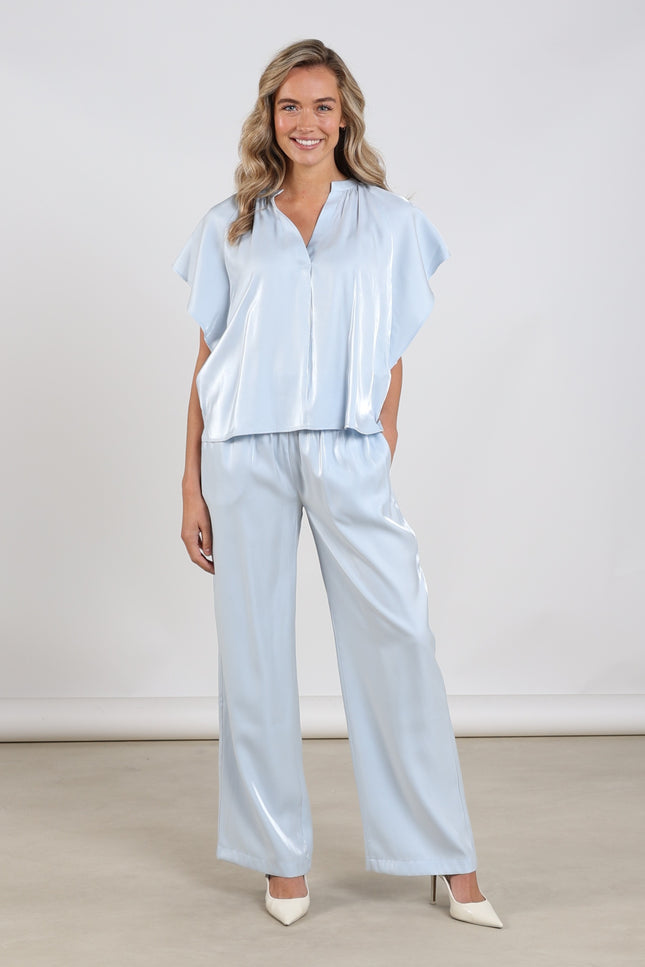 Nukus Broek Rubi Shiny Cloudy NKS09059 Stretchshop.nl