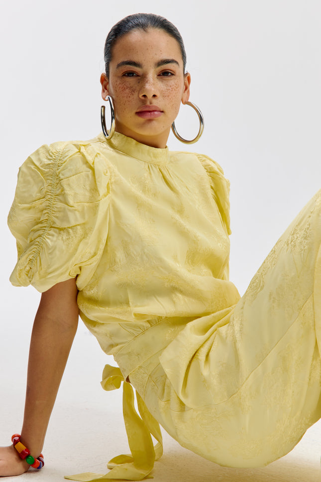 Harper & Yve Top Macey Butter Yellow SS6P407 Stretchshop.nl