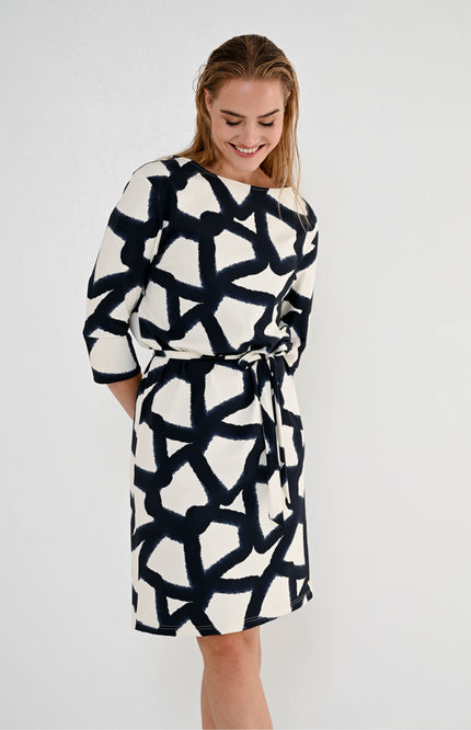 Maicazz Travel Jurk Dressy Cross Paint Stretchshop.nl