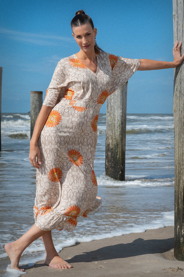 Maicazz Jurk Teyera Flower Bohemian Stretchshop.nl