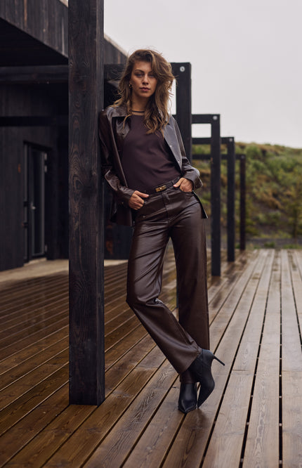 Broek Patricia Dark Chocolate NKF09056