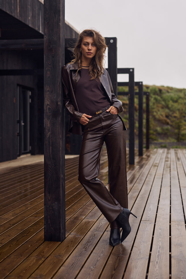 Broek Patricia Dark Chocolate NKF09056