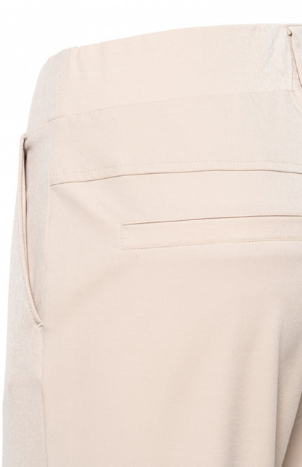 &Co woman Travel Broek Penelope Flare Sand PA203-1 Stretchshop.nl